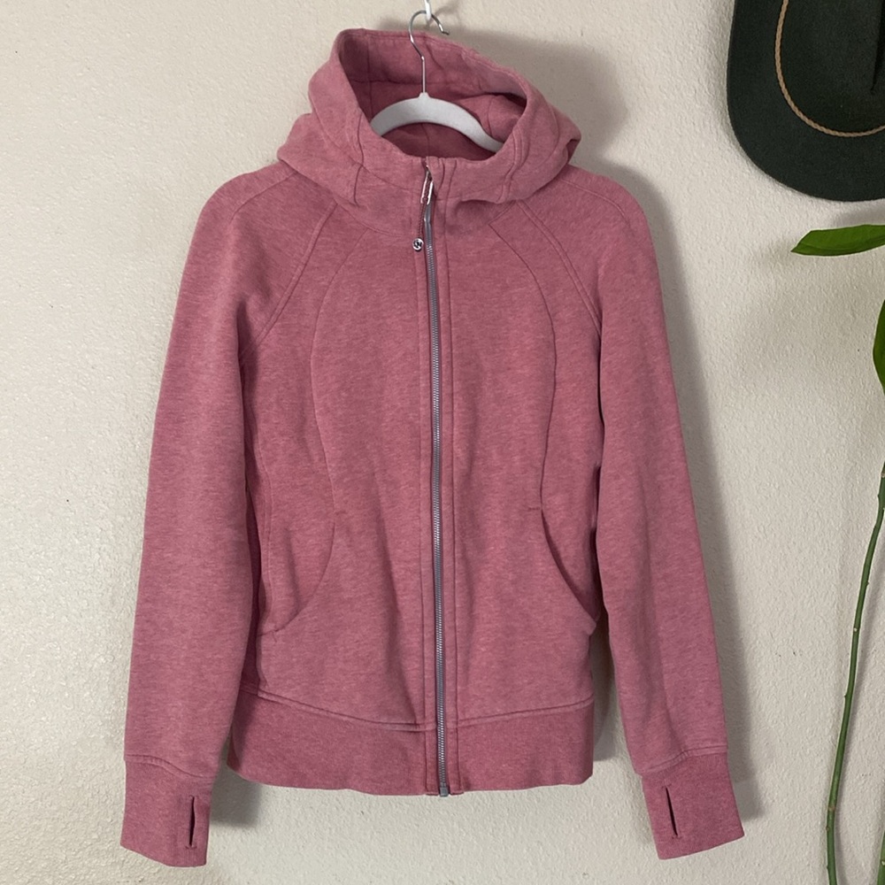 Lululemon Pink Scuba Full Zip Hoodie 6